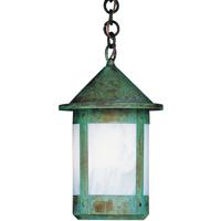 Arroyo Craftsman BH-6WO-AB Berkeley 1 Light 6 inch Antique Brass Pendant Ceiling Light in White Opalescent thumb