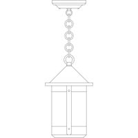 Arroyo Craftsman BH-7F-N Berkeley 1 Light 7 inch Nickel Pendant Ceiling Light in Frosted thumb
