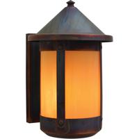Arroyo Craftsman BS-7ROF-RC Berkeley 1 Light 11 inch Raw Copper Outdoor Wall Mount in Off White thumb