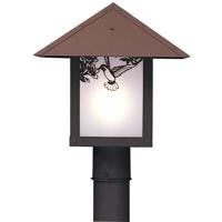 Arroyo Craftsman EP-12PFRM-AC Evergreen 1 Light 12 inch Antique Copper Post Mount in Rain Mist photo thumbnail
