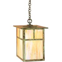 Arroyo Craftsman MH-15EM-S Mission 1 Light 15 inch Slate Pendant Ceiling Light in Amber Mica, No Accent photo thumbnail