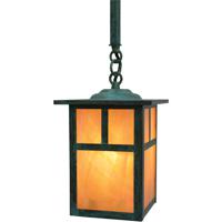 Arroyo Craftsman MSH-6EF-VP Mission 1 Light 6 inch Verdigris Patina Pendant Ceiling Light in Frosted photo thumbnail