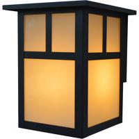 Arroyo Craftsman MW-6EM-S Mission 1 Light 7 inch Slate Outdoor Wall Mount in Amber Mica photo thumbnail
