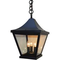 Arroyo Craftsman NAH-10CLR-RB Nantes 3 Light 10 inch Rustic Brown Pendant Ceiling Light in Clear photo thumbnail