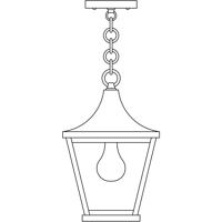 Arroyo Craftsman NAH-8CLR-P Nantes 1 Light 8 inch Pewter Pendant Ceiling Light in Clear thumb