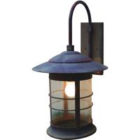 Arroyo Craftsman NB-14OF-VP Newport 1 Light 25 inch Verdigris Patina Outdoor Wall Mount in Off White photo thumbnail