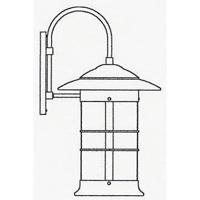 Arroyo Craftsman NB-19LF-P Newport 1 Light 35 inch Pewter Outdoor Wall Mount in Frosted photo thumbnail