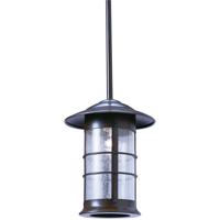 Arroyo Craftsman NSH-9LM-P Newport 1 Light 9 inch Pewter Pendant Ceiling Light in Amber Mica photo thumbnail