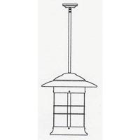 Arroyo Craftsman NSH-19LF-P Newport 1 Light 19 inch Pewter Pendant Ceiling Light in Frosted NSH-19_line.jpg thumb