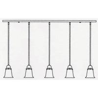 Arroyo Craftsman SICH-5-P Simplicity 5 Light 48 inch Pewter Pendant Ceiling Light photo thumbnail