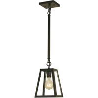 Arroyo Craftsman VISH-6OF-MB Vintage 1 Light 6 inch Mission Brown Pendant Ceiling Light in Off White thumb