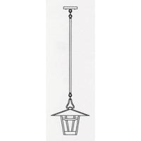 Arroyo Craftsman WSH-12F-P Westmoreland 1 Light 12 inch Pewter Pendant Ceiling Light in Frosted thumb
