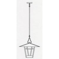 Arroyo Craftsman WSH-17WO-S Westmoreland 1 Light 17 inch Slate Pendant Ceiling Light in White Opalescent WSH-17_line.jpg thumb