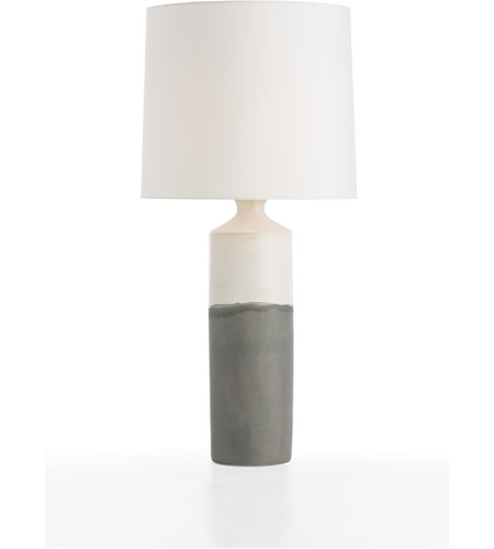 Arteriors Amelia Table Lamp In Matte Ivory Slate Gray Ceramic