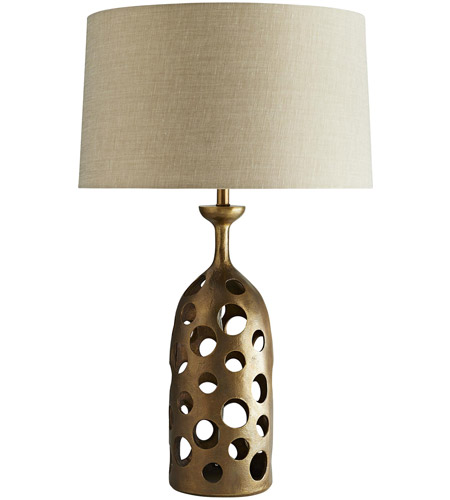 Arteriors 44426-305 Pierce 28 inch 150 watt Antique Brass Table Lamp Portable Light