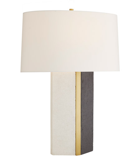 Arteriors 49692-797 Fallan 29 inch 150.00 watt White and Charcoal with Antique Brass Table Lamp Portable Light 49692-797.d1.jpg