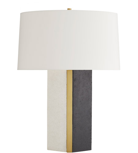 Arteriors 49692-797 Fallan 29 inch 150.00 watt White and Charcoal with Antique Brass Table Lamp Portable Light 49692-797.d2.jpg