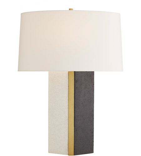 Arteriors 49692-797 Fallan 29 inch 150.00 watt White and Charcoal with Antique Brass Table Lamp Portable Light 49692-797.d3.jpg