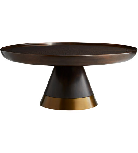 Arteriors 5370 Violi 38 inch Brindle and Antique Brass Cocktail Table photo