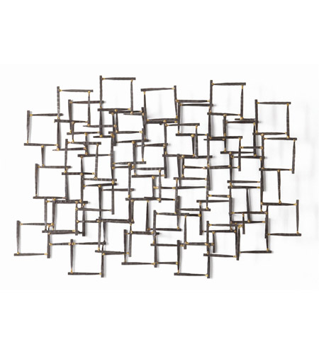 Arteriors 6347 Ecko Natural Iron and Brass Welds Wall Scupture 