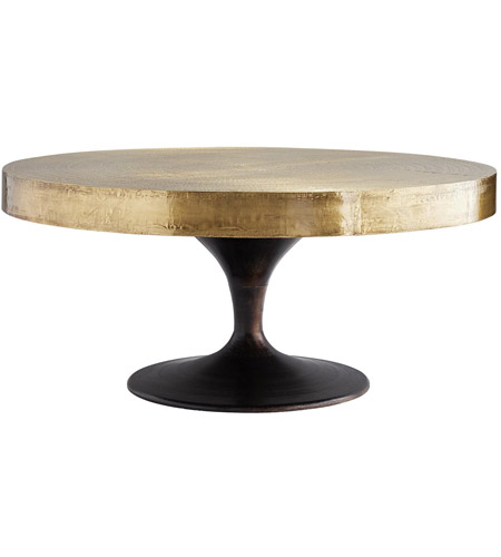 Arteriors 6844 Daryl 36 inch Antique Brass and Antique Bronze Cocktail Table