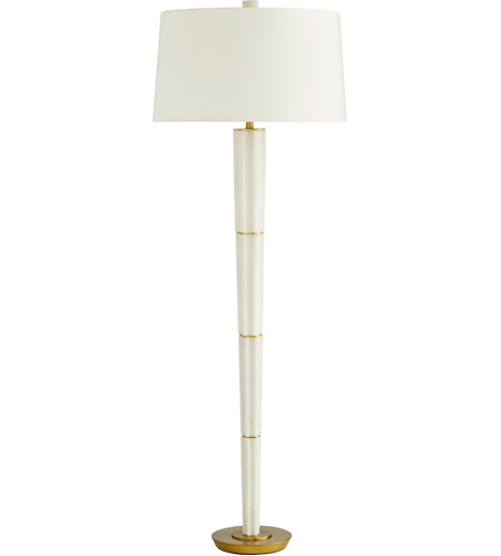 Arteriors 79807-444 Easton 67 inch 150.00 watt White and Antique Brass Floor Lamp Portable Light