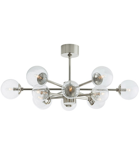 Arteriors 89037 Karrington 12 Light 37 Inch Polished Nickel Chandelier Ceiling Light Round