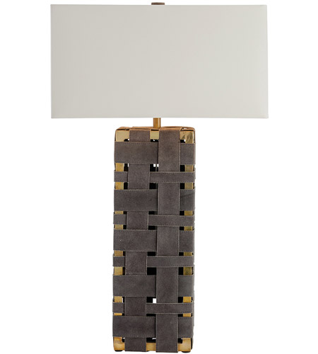 Arteriors DS12010-111 Elis 32 inch 150 watt Moss Grey/Polished Brass Table Lamp Portable Light, Rectangle DS12010-111.d1.jpg