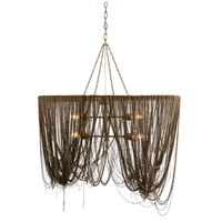 Arteriors 46643 Layla 4 Light 36 inch Antique Brass and Nickel Pendant Ceiling Light photo thumbnail