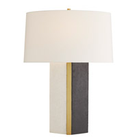 Arteriors 49692-797 Fallan 29 inch 150.00 watt White and Charcoal with Antique Brass Table Lamp Portable Light 49692-797.d3.jpg thumb