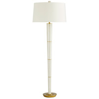 Arteriors 79807-444 Easton 67 inch 150.00 watt White and Antique Brass Floor Lamp Portable Light thumb