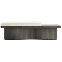 Arteriors DJ5014 Bowie Natural Concrete and Muslin Bench thumb