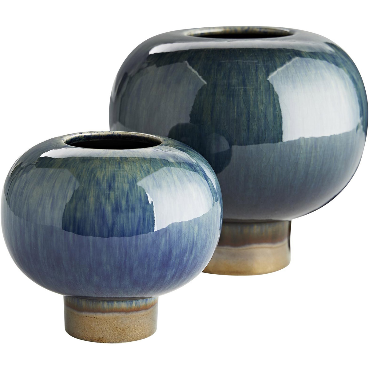 Arteriors 1040 Tuttle 7.5 X 7 inch Vases, Set of 2
