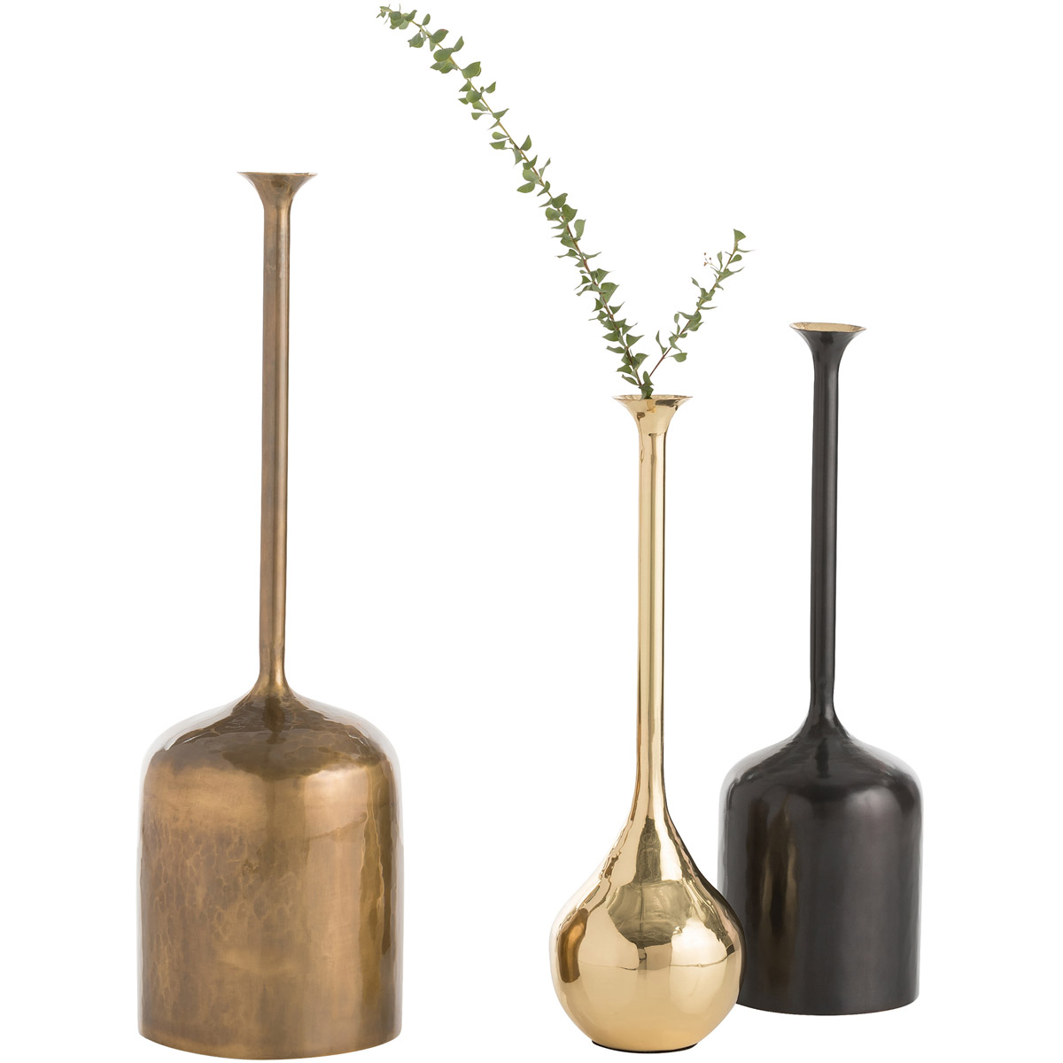 Asst. of 3 Harris Vessels - Brass/Bronze - Arteriors - Multi