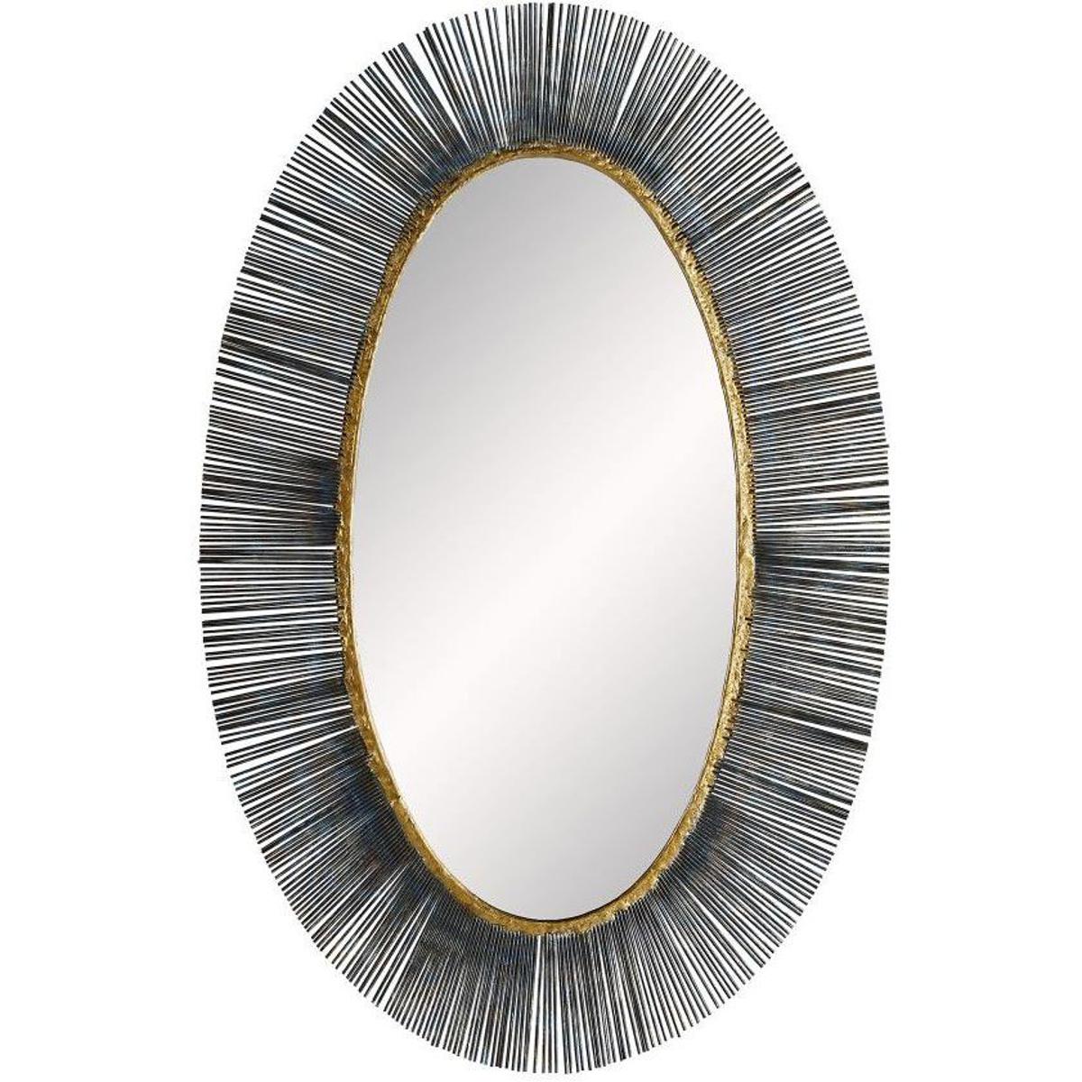 Arteriors 3154 Perseus 38 X 24.5 inch Natural Iron Mirror