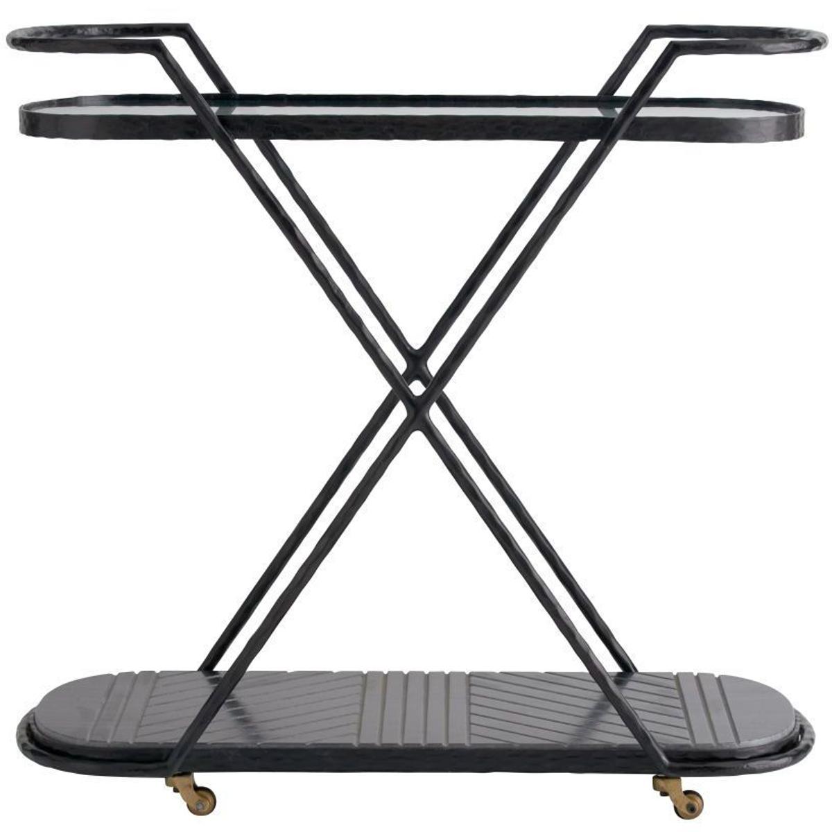 Arteriors 4650 Nakoa Black Bar Cart