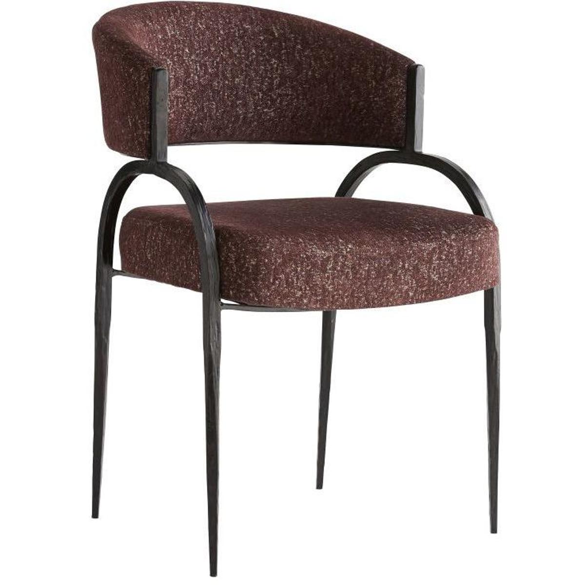 Bahati Brown Upholstered Armless Dining Chair
