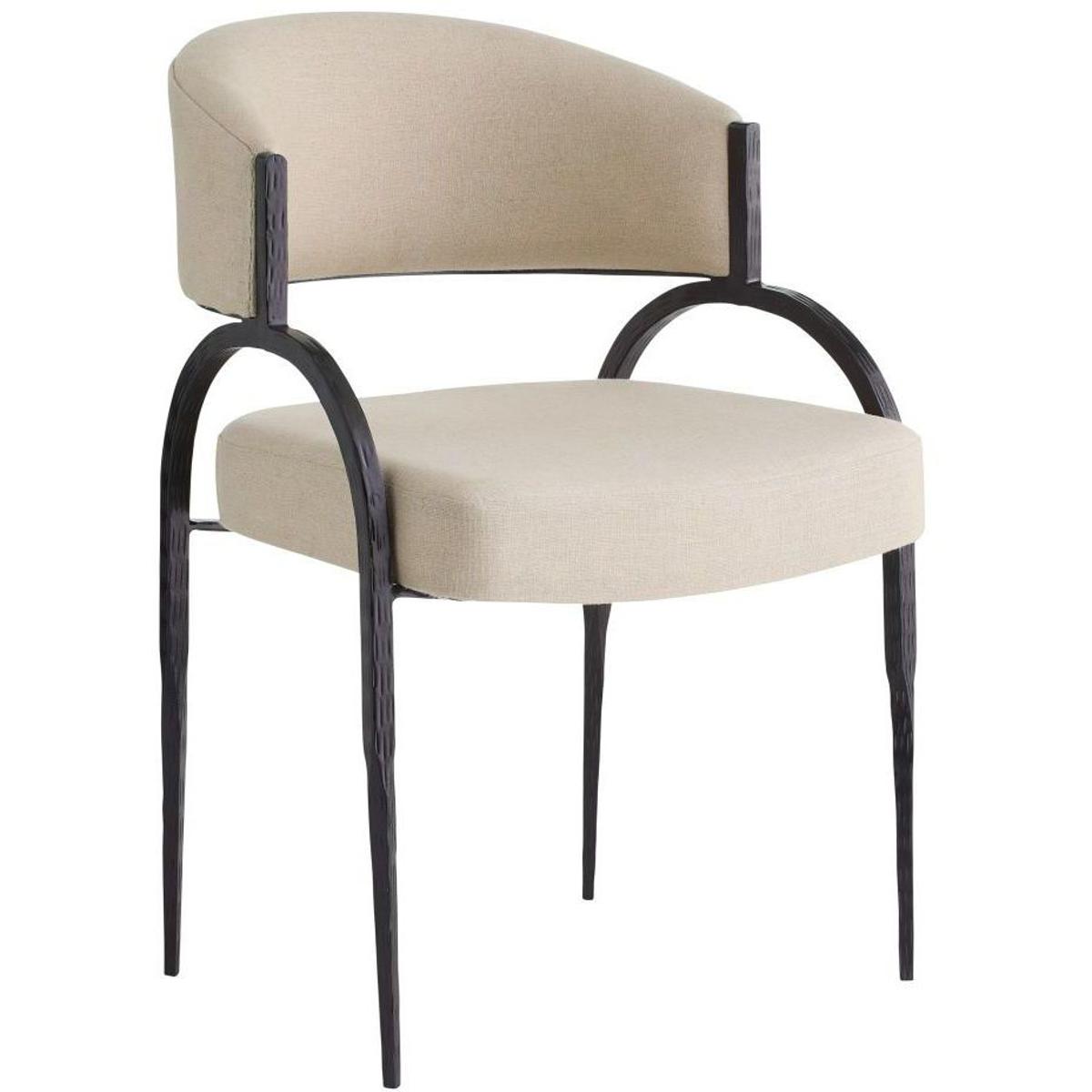 Bahati Beige Upholstered Armless Dining Chair