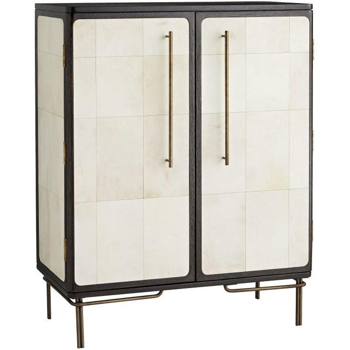 Arteriors 4811 Edison Ebony Cocktail Cabinet