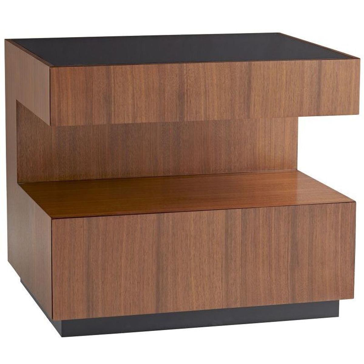 Arteriors 5649 Geron 28 X 24 inch Satin Walnut Side Table