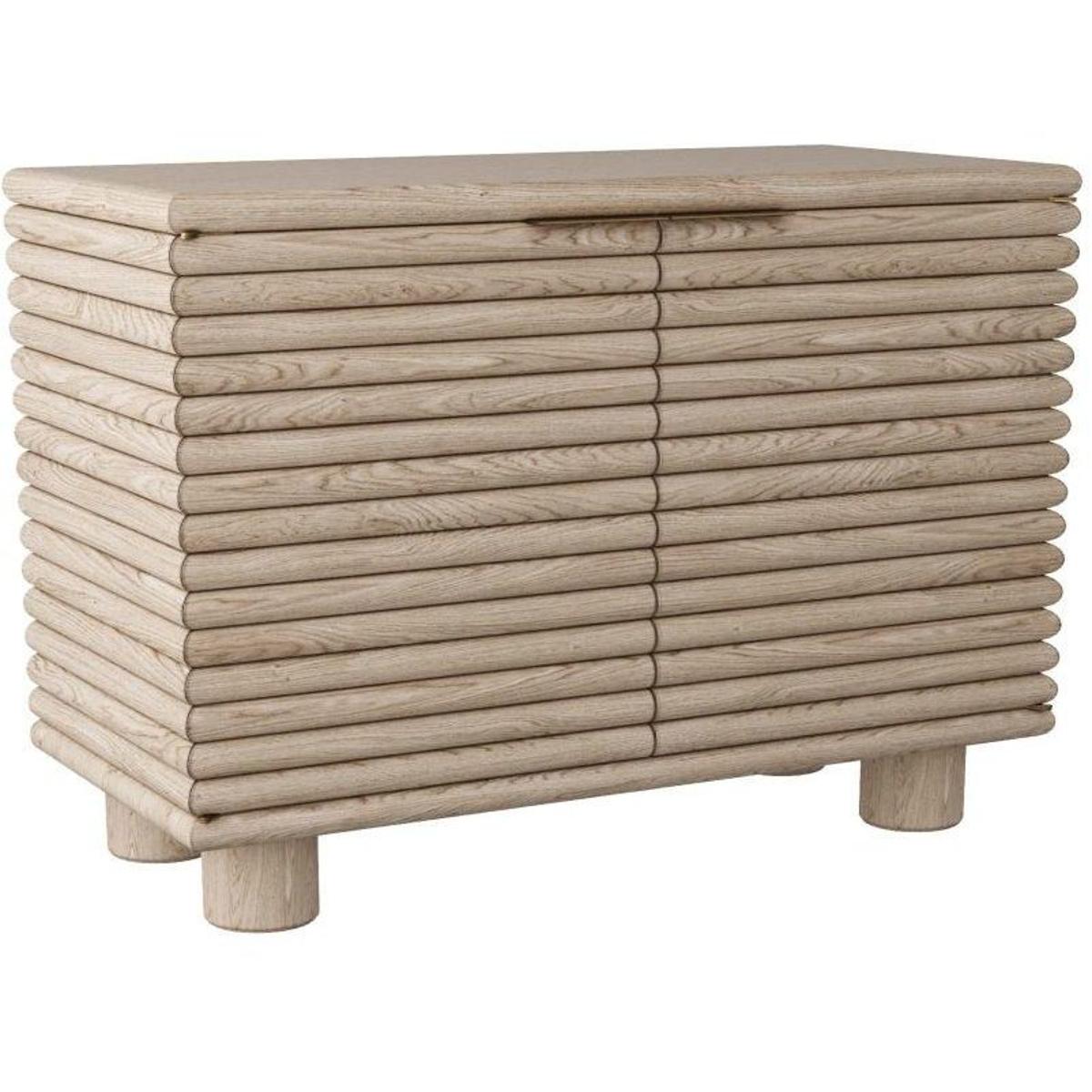 Seine Smoke Gray Oak Wood Accent Chest