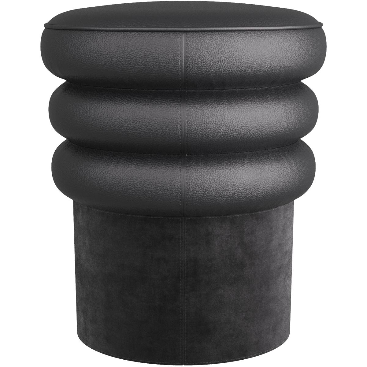 Arteriors 6265 Rollo 18 inch Black Ottomon