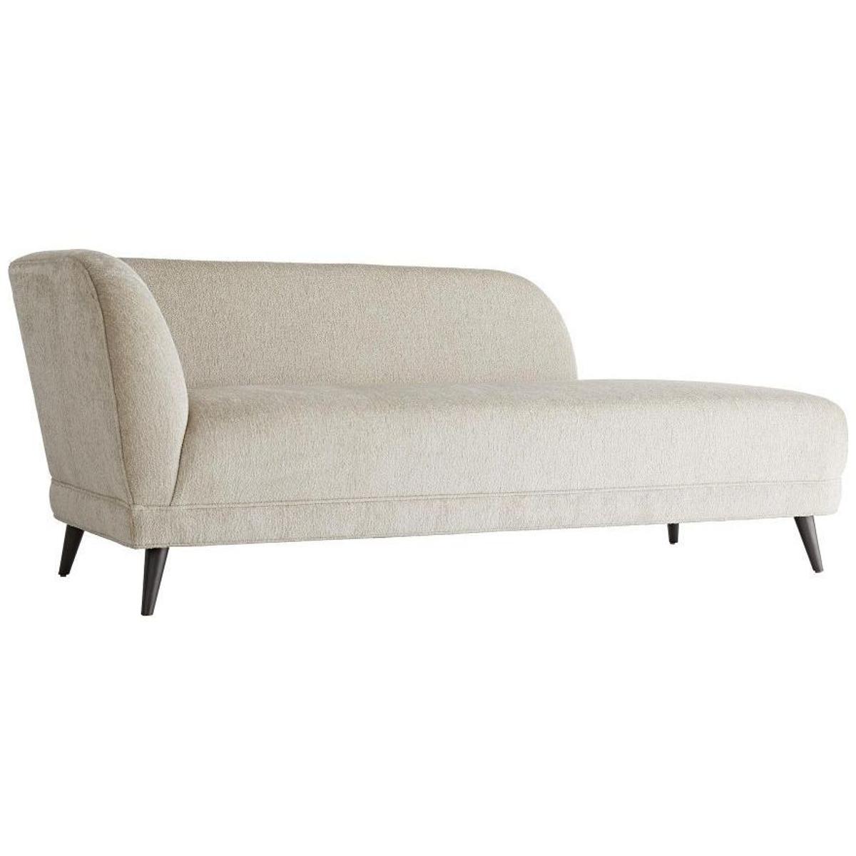 Catalina Stone Grey Ash Upholstered Chaise