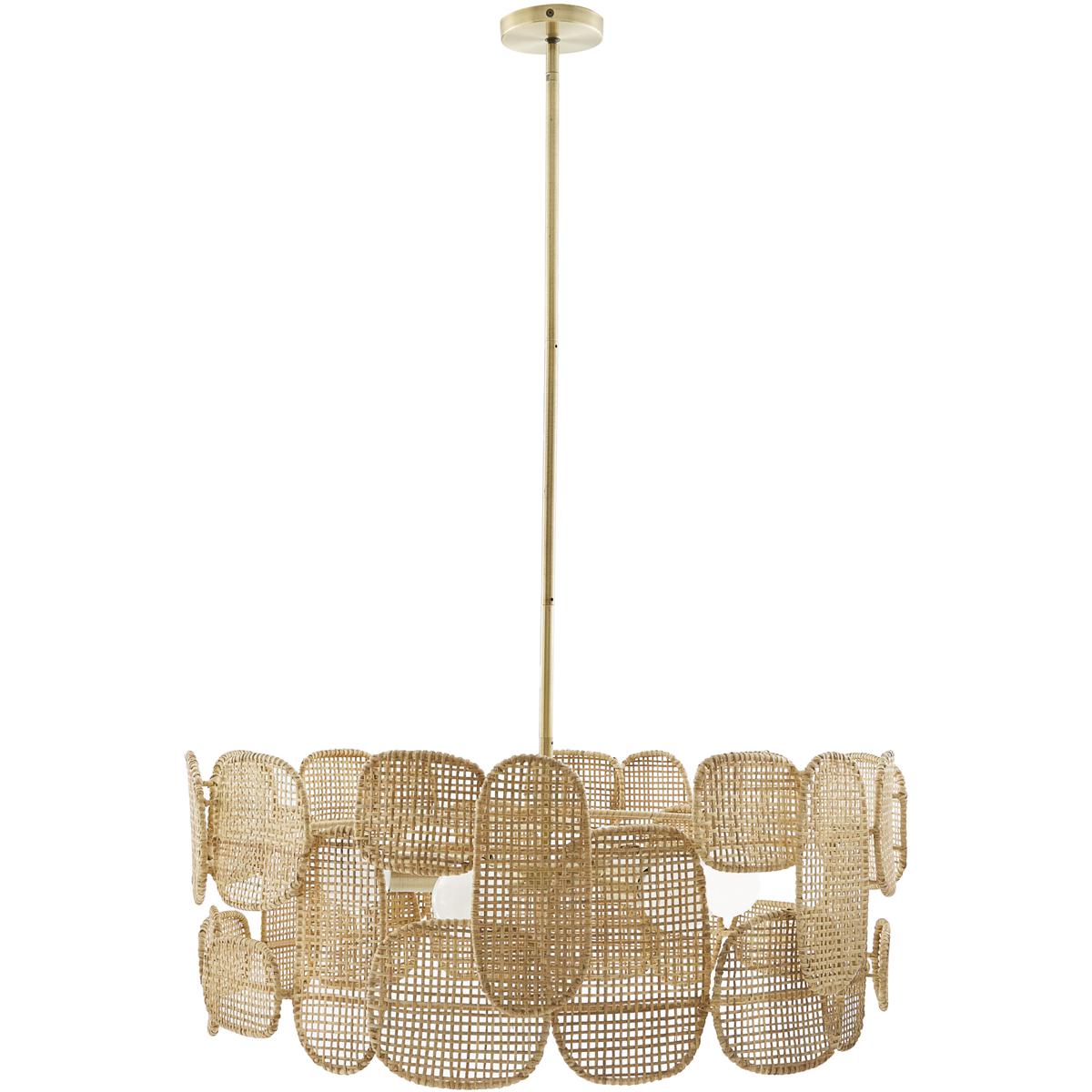 Arteriors 85038 Ronaldo 6 Light 30 inch Natural Chandelier Ceiling Light
