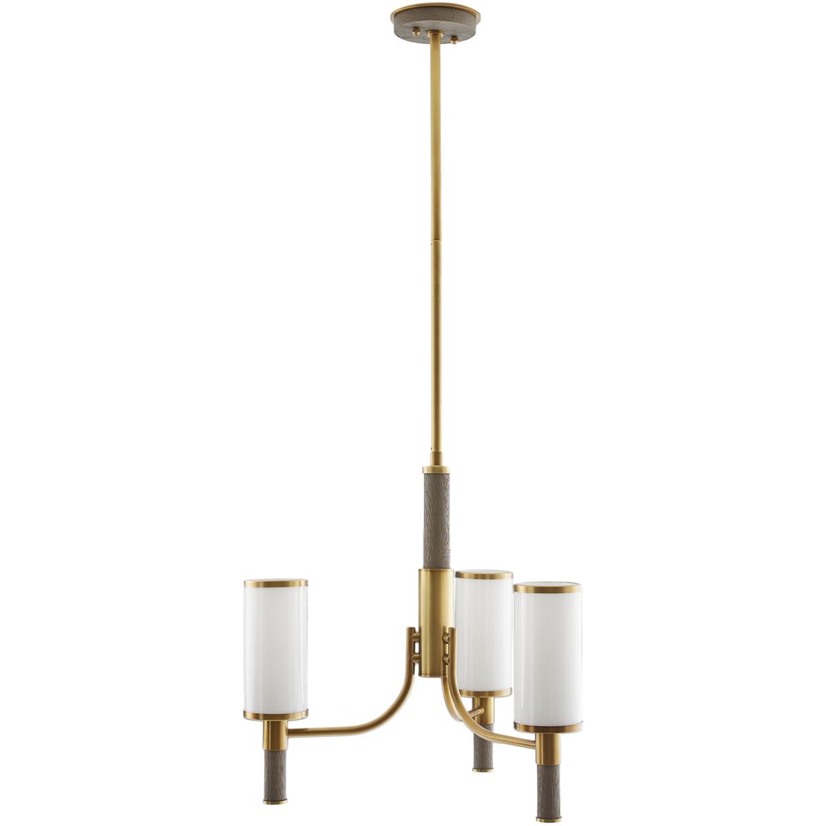 Arteriors 89497 Paulino 3 Light 18 inch Opal Chandelier Ceiling Light