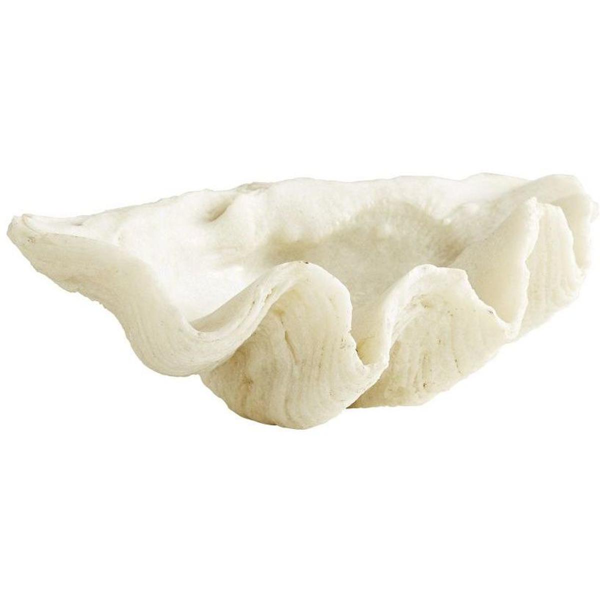 Maurice Coastal Beach White Resin Decorative Bowl