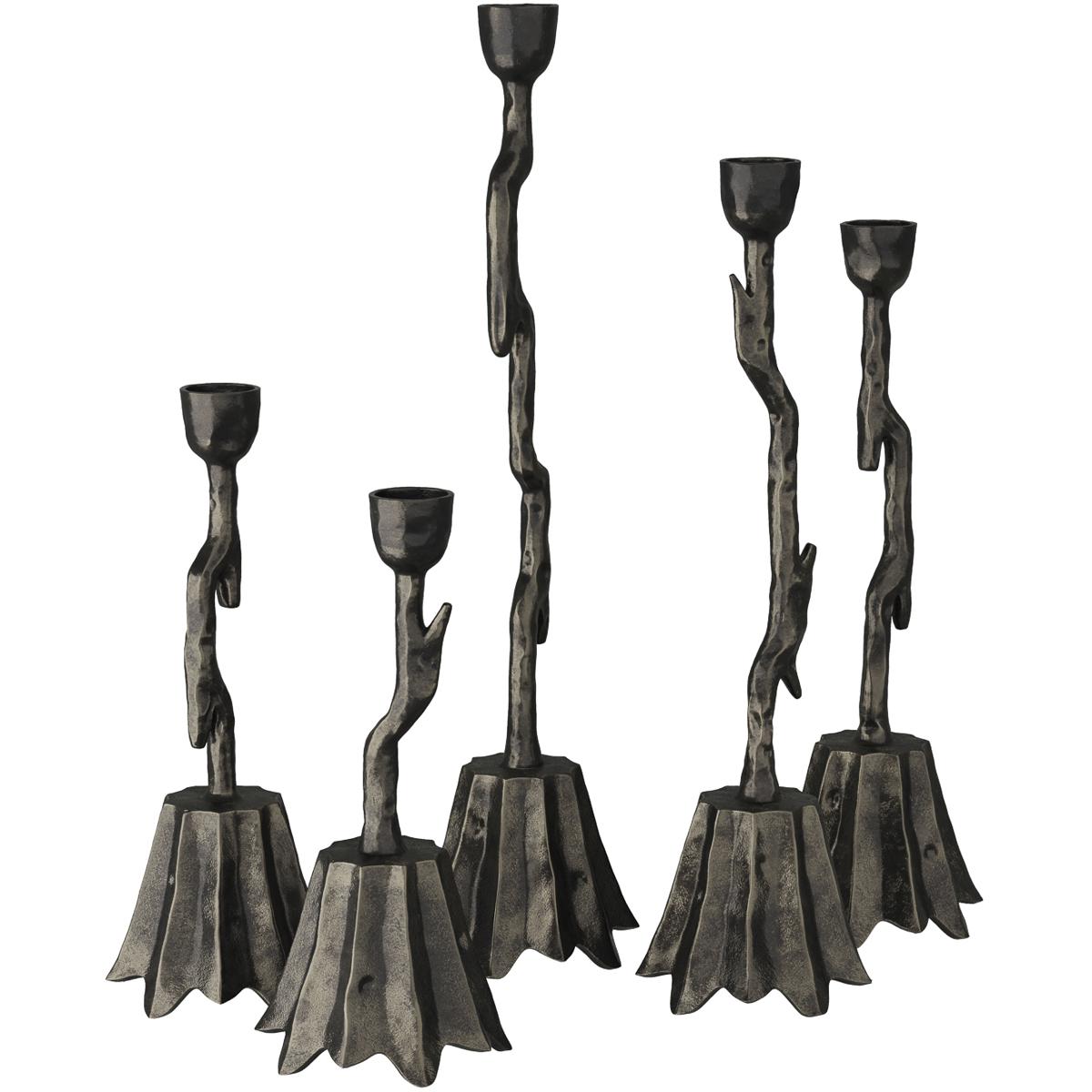 Arteriors ACI02 Brandt 9 X 3 inch Candlesticks, Set of 5