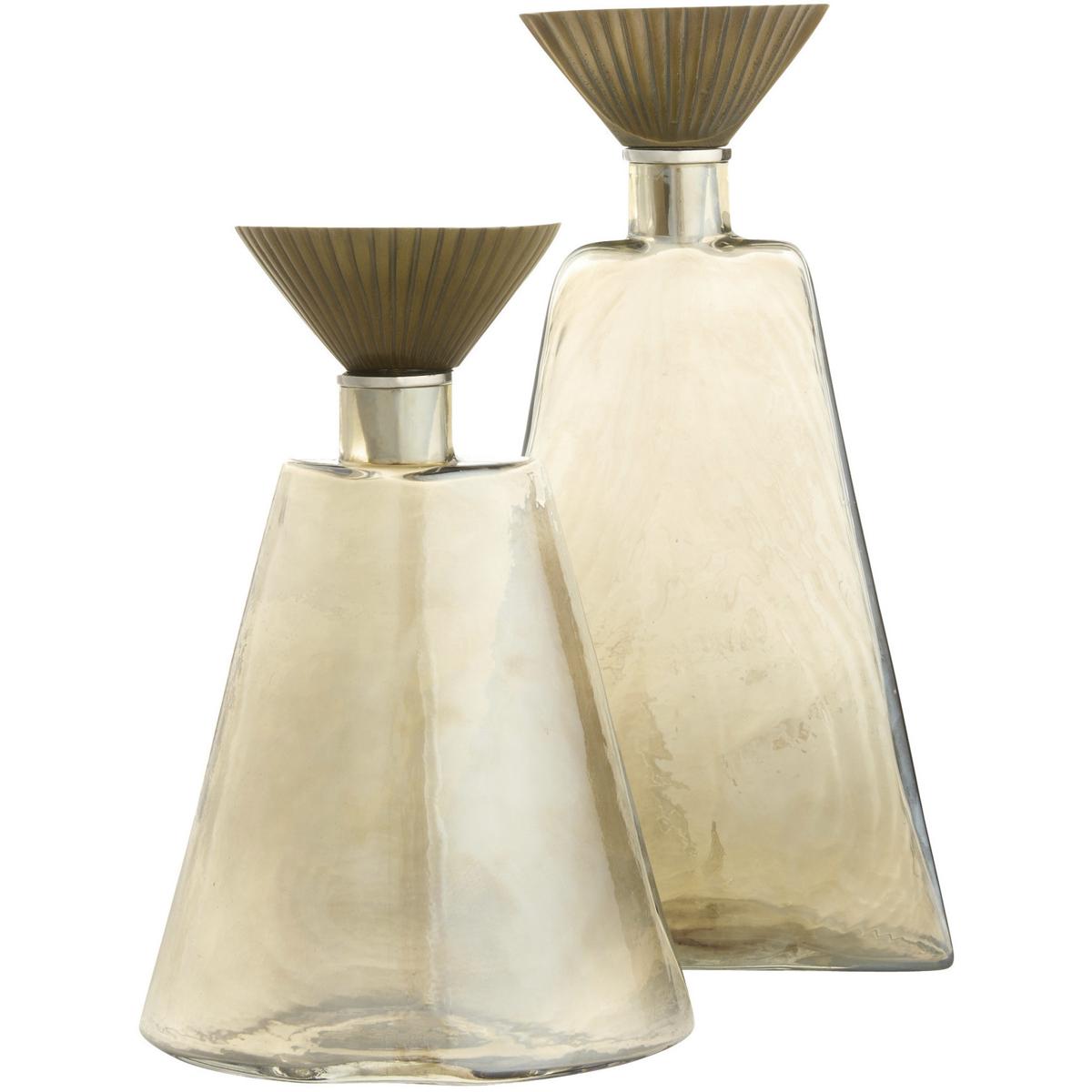 Arteriors ARI25 Mariah 12.5 X 7 inch Decanters, Set of 2