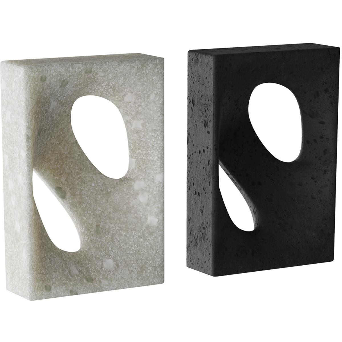 Arteriors ASC10 Bondi 7 X 4 inch Charcoal Bookends, Set of 2