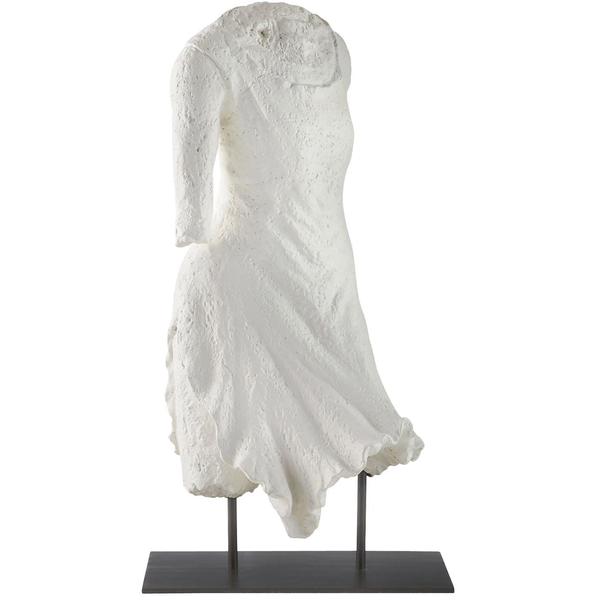 Matte White Plaster English Bronze Sculpture